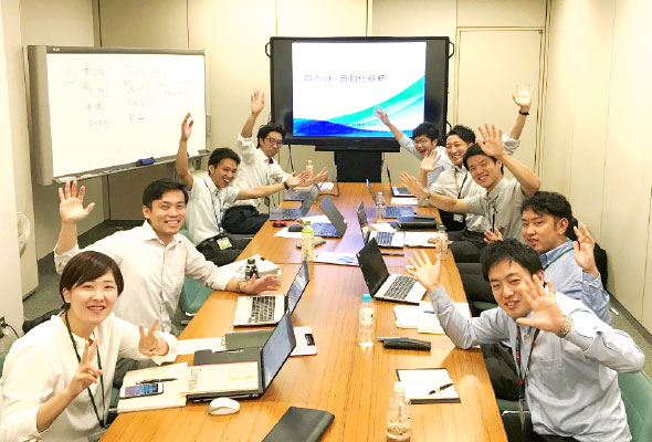写真:自動化システムの販売強化のための活動